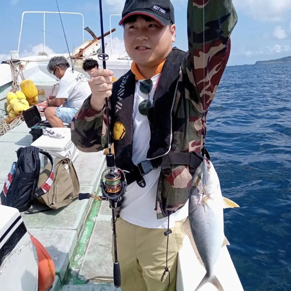 壱岐の遊漁船流星Ⅱで釣れたカンパチの幼魚