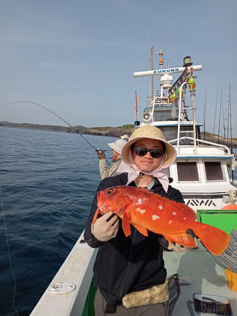 壱岐の遊漁船流星Ⅱで釣れたアカハタ
