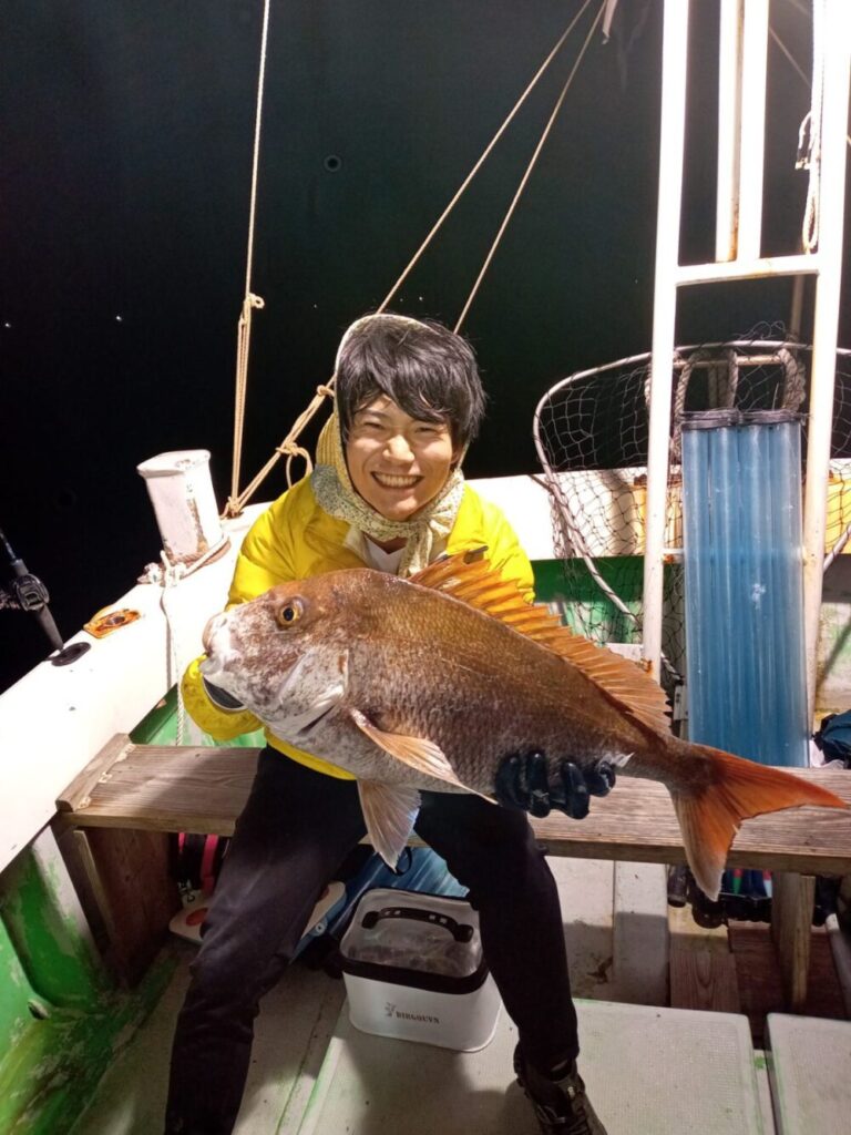 壱岐の遊漁船流星Ⅱで釣れたマダイ