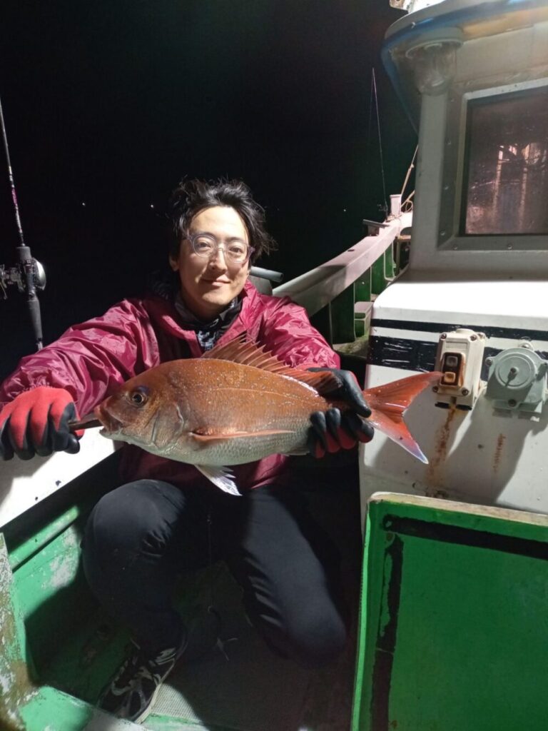 壱岐の遊漁船流星Ⅱで釣れたマダイ