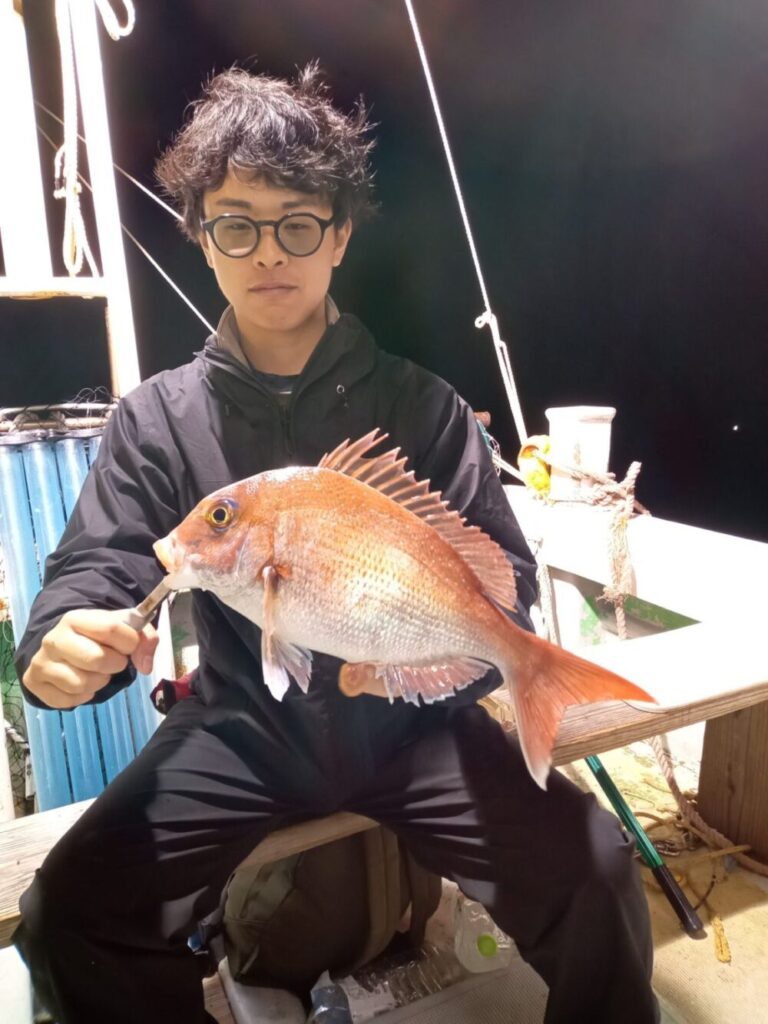 壱岐の遊漁船流星Ⅱで釣れたマダイ