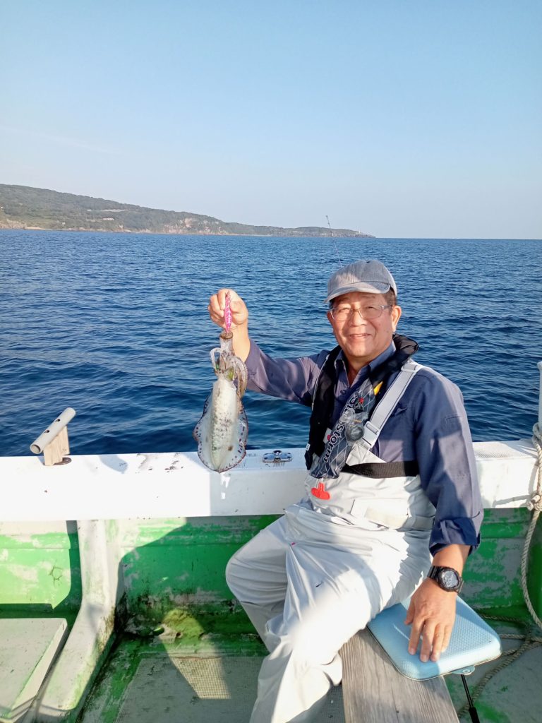 壱岐の遊漁船流星Ⅱで釣れたアオリイカ