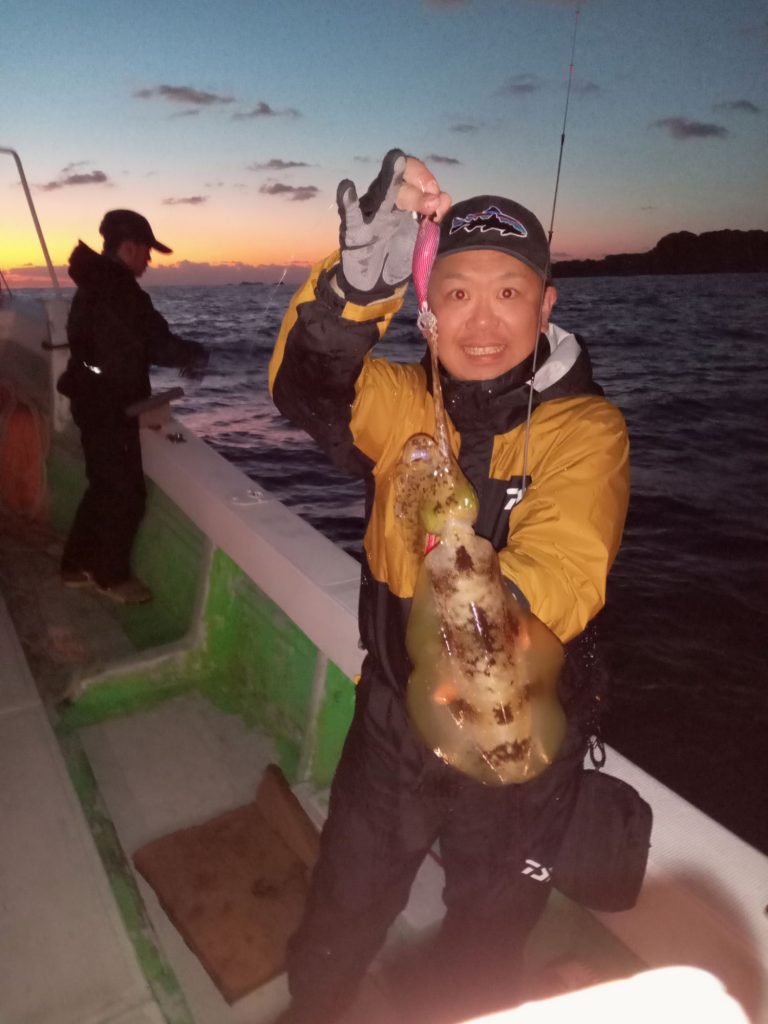 壱岐の遊漁船流星Ⅱで釣れたアオリイカ