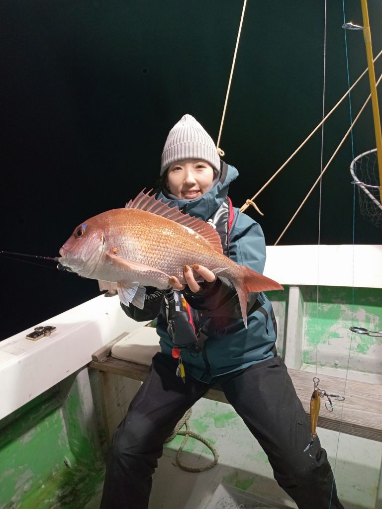 壱岐の遊漁船流星Ⅱで釣れたマダイ